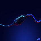 Maximm 25 Ft Black and Blue Extension Cord, Heavy Duty 3-Prong Outdoor Power - Image 8