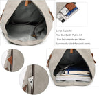 KL928 PU Leather Vintage Backpack – Large Casual Daypack Outdoor Travel - Image 4