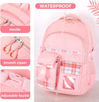Cute Backpack for Teen Girls Kids Kawaii Bookbag Elementary Middle School - Image 5