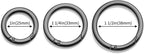 DEVPSISR 4pcs Flat Trigger Spring O Rings, Metal Keychain Ring Round Carabiner - Image 2