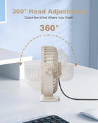 TriPole USB Desk Fan Small Portable Personal Fan, 3 Speeds Adjustable Strong - Image 7