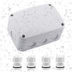 Outdoor Junction Box, Nineleaf White IP66 Weatherproof Electrical Project Boxes by NineLeaf