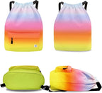 Waterproof Drawstring Bag, Gym Bag Sackpack Sports Beach Backpack - Image 2