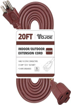 YOJOE Indoor Outdoor Extension Cord, 3 Prong 13A Weatherproof Power Cord by YOJOE