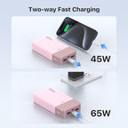 JUOVI Portable Charger 65W Power Bank 20000mAh Compact USB C Laptop Power Bank - Image 4