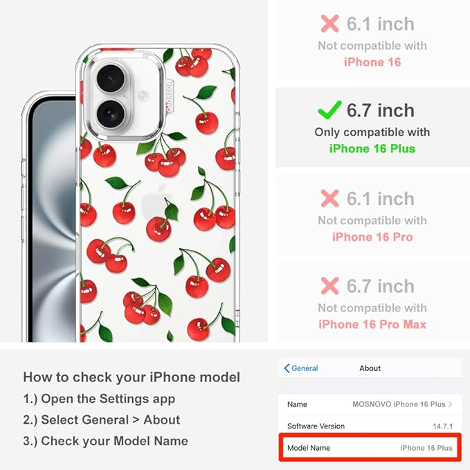 MOSNOVO Case for iPhone 16 Plus - Image 2