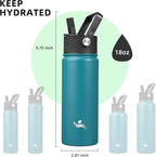 Konokyo 18 oz Insulated Water Bottle Stainless Steel Sport Bottles - Image 5