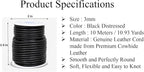 GENIQUE Real/Genuine Round Leather String Cord - Image 3