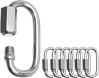 Locking Carabiner Clips, Stainless Steel Spring Snap Hook Locking Carabiner by Acquwistach
