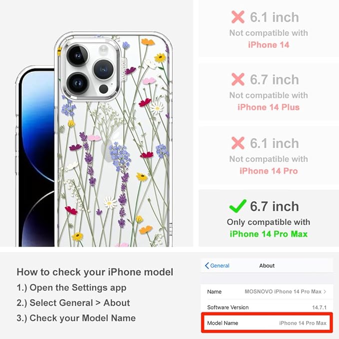 MOSNOVO Case for iPhone 14 Pro Max - Image 2