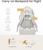 LOVEVOOK Travel Backpack for Women, 50L Carry On Backpack Flight Approved - Image 5
