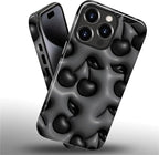 for iPhone 11 Pro Case, HL2 Cute Cool Cherry Black Hybrid 2 Layer Hard Shell - Image 2