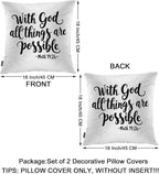 Swono Home Decorative Throw Pillow Covers Bible Quote, Hope - Image 6