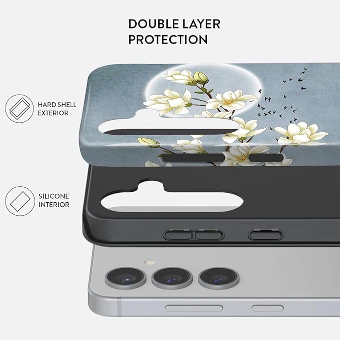 Compatible for Samsung Galaxy S24 FE 5G Case, Dual Layer Heavy Duty 2 in 1 - Image 2