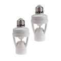 2pcs Motion Activated Light Sockets, E26/E27 Screw in Add on/Off Motion Sensor by LPHUMEX