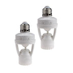 2pcs Motion Activated Light Sockets, E26/E27 Screw in Add on/Off Motion Sensor by LPHUMEX
