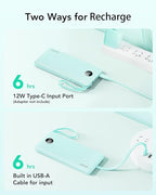 VRURC Portable Charger for iPhone, Compact Travel Power Bank 10000mAh, USB C - Image 6