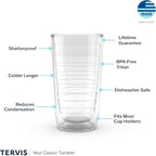 Tervis Clear & Colorful Tabletop Made in USA Double Walled Insulated Tumbler - Image 3