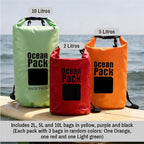 Waterproof Dry Bag Backpack Set of 3 – PVC Roll Top Waterproof Bags - Image 6