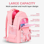 Cute Backpack for Teen Girls Kids Kawaii Bookbag Elementary Middle School - Image 3
