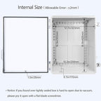 LeMotech Electrical Box, IP67 Waterproof Hinged Clear Cover Stainless Steel - Image 5