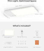 FULEN 2 Pack Rechargeable Motion Sensor Ceiling Light Upgraded, Cordless Closet - Image 8