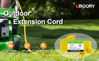 Outdoor Extension Cord Waterproof 100 FT, Flexible 100% Copper 3 Prong - Image 7