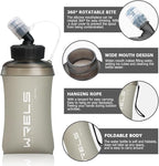 WRELS 350ml/500ml TPU Soft Water Bottles BPA Free Collapsible Soft Flask - Image 3