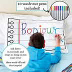 Coloring Pillowcase for Kids – Reusable DIY Pillow Cover - Image 2
