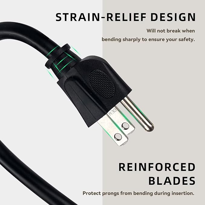 8ft Outdoor Extension Cord for Christmas Decorations - Image 3