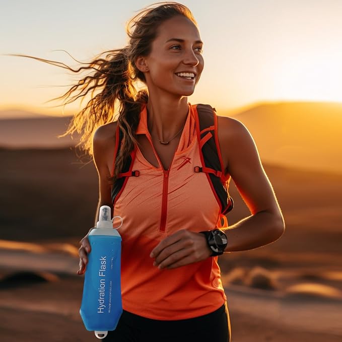 WILDREEDS 500ml Soft Flask, TPU Collapsible Soft Water Bottle - Image 6