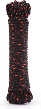 Rope Ratchet 1/4" 50 ft Braided Polypropylene Utility Cord, Weather Resistant by RopeRatchet