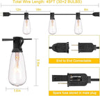 GOOTHY Outdoor String Lights 45Ft ST40 Vintage Patio Lights - Image 2
