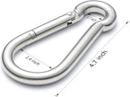 sprookber Stainless Steel Spring Snap Hook Carabiner - Image 2