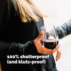 TaZa Outdoor Wine Glasses Stemless, 20oz Set of 4, Unbreakable Tritan Plastic - Image 7