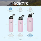 Sports Water Bottle 40oz, Insulated Water Bottle - Image 2