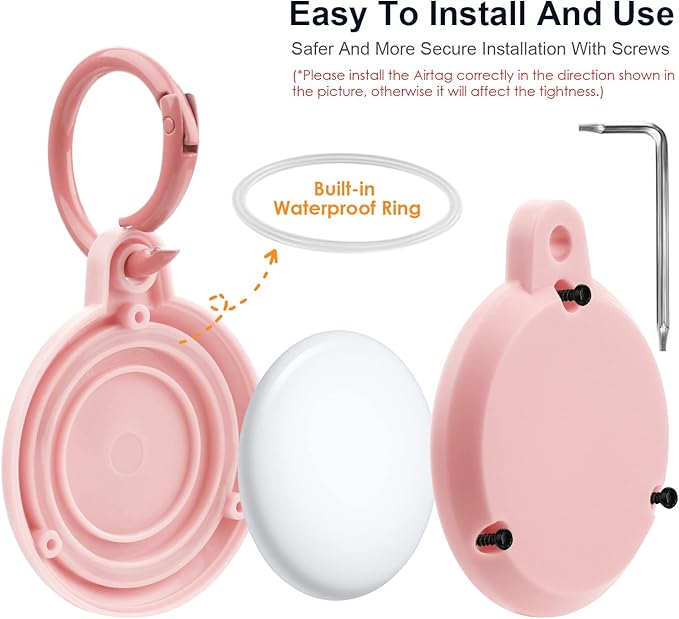Airtag Holder Waterproof Necklace Keychain Case - Image 4