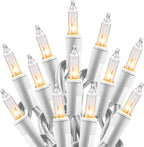 Minetom Clear Christmas Lights Set 100 Count 20 Feet Incandescent Bulb Mini by Minetom