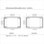 LeMotech 5 Pieces ABS Plastic Electrical Project Case Power Junction Box - Image 8