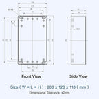 LeMotech Electrical Box Clear Cover Project Box IP65 Waterproof Junction Box - Image 8