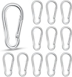 12 Pack Spring Snap Hook Heavy Duty Snap Carabiner Clip by Unknown