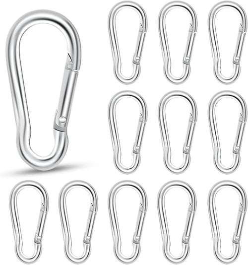 12 Pack Spring Snap Hook Heavy Duty Snap Carabiner Clip by Unknown