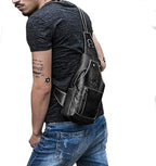 Hebetag Leather Sling Bag Backpack - Image 6