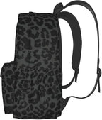 cfpolar 17 Inch Backpack Dark Gray Cheetah Leopard Print Laptop Bag Shoulder - Image 2