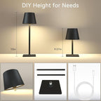 Yogaret 4 Pack Rechargeable Cordless Led Table Lamps, Cordless Lamp - Image 2