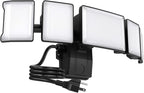 Olafus 130W Flood Lights Outdoor Plug in, 13000LM LED Security Light, 6500K by Olafus