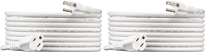 Amazon Basics Indoor Extension Cord, 3 Prong Outlet Extender Power Cord by AmazonBasics
