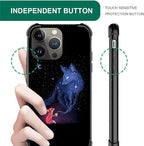for iPhone 14 Pro Max Case, Galaxy Fox Wolf Pattern Graphic Design Girl Boy - Image 5