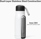 Small Water Bottle 12 oz, Dusgut Insulated Water Bottle, Stainless Steel - Image 4