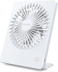 Zuvas Desk Fan Battery Operated Fan Rechargeable 180°Tilt Folding Personal Fan by Zuvas